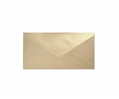 Galeria Papieru Vokai Galeri Papieru, 80mmx160mm, 150g/m2, 10vnt, perlų auksinės spalvos