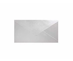 Galeria Papieru Vokai Galeri Papieru 80mmx160mm,150g/m2, 10vnt, šviesios perlų sidabrinės spalvos