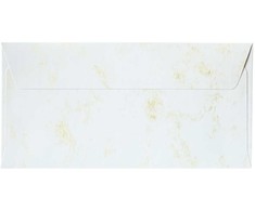 Galeria Papieru Vokai Galeri Papieru, DL Marble Metallic Light Gold, 120 g/m2, 10 vnt./pak.