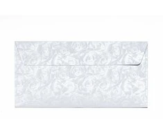 Vokai Galeri Papieru, DL Roses baltas, 120g/m2, 10 vnt./pak.