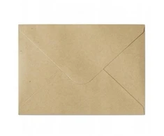 Galeria Papieru Vokas 70x100mm pastelinės tamsiai smėlio spalvos, 120g/m2, 10vnt