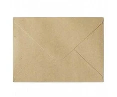 Galeria Papieru Vokas 70x100mm pastelinės tamsiai smėlio spalvos, 120g/m2, 10vnt