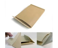 Vokas B4, 250x353mm, su nuplėšiama juostele, sutvirtintu dugnu, 40mm praplatėjimas, rudos spalvos