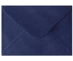 Galeria Papieru Vokai Galeri Papieru, C6, blizgančios perlamutrinės mėlynos spalvos, 150g/m2, 10vnt./pak.
