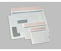 Vokas Postac C4, 229x324mm, 100g, vidus pilkas, su nuplėšiama juostele, baltos spalvos, 1vnt