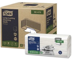 Ypač patvarios valymo šluostės Tork Premium (90479), baltos spalvos, 1 pak./90 šluosčių