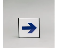 Ženklas informacinis 1.14 Kryptis, 93x93mm !