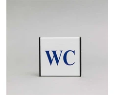 Ženklas informacinis 1.22 WC, 93x93mm !