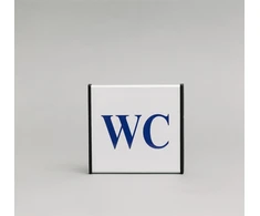 Ženklas informacinis 1.22 WC, 93x93mm !