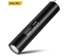 Žibintuvėlis DELI su 3W baterija 1200mAh LED aliuminio korpusu