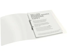Leitz Žiedinis segtuvas Esselte Vivida PP, A4, 16mm, 2 žiedų, baltos spalvos