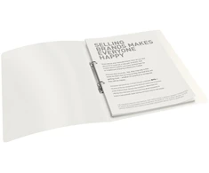 Leitz Žiedinis segtuvas Esselte Vivida PP, A4, 16mm, 2 žiedų, baltos spalvos
