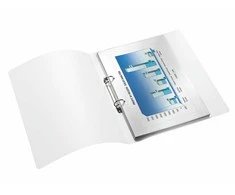 Žiedinis segtuvas Leitz Wow PP, A4, 25mm, 2 žiedų, violetinės spalvos