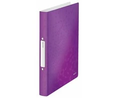 Žiedinis segtuvas Leitz Wow PP, A4, 25mm, 2 žiedų, violetinės spalvos