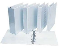 Žiedinis segtuvas Panta Plast, A4, 40mm, 4 žiedų, baltos spalvos