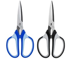 Žirklės DELI 6001 19cm soft touch, juodos