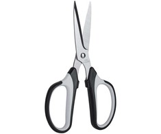 Žirklės DELI 6001 19cm soft touch, juodos