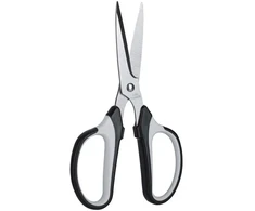 Žirklės DELI 6001 19cm soft touch, juodos
