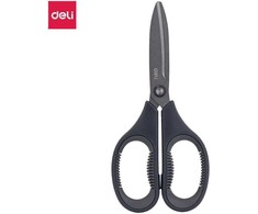 Žirklės DELI 77754 17cm soft touch, pilkos spalvos