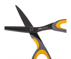 Žirklės DELI E6027, 17.5cm, juodos spalvos