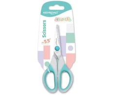 Žirklės Keyroad Jelly Gel 13 cm, skirtos vaikams, minkšta rankena, ergonomiškas dizainas