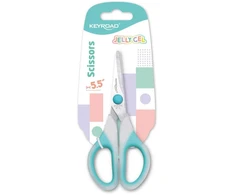 Žirklės Keyroad Jelly Gel 13 cm, skirtos vaikams, minkšta rankena, ergonomiškas dizainas