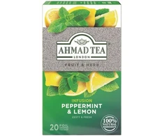 Žolelių arbata Ahmad Peppermint and Lemon, 20x1,5g