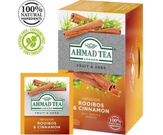 Žolelių arbata Ahmad Rooibos and Cinnamon, 20x1,5g