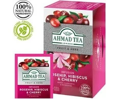 Arbata AHMAD ROSEHIP &amp; CHERRY 20 vokelių po 2g