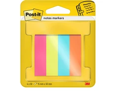 Žymekliai 3M Post-it® Poptimistic, 15mmx50mm, 4 vnt. po 50 lapelių