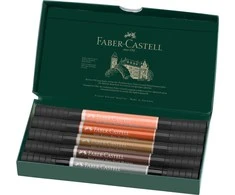 Faber-Castell – Indijos rašalo PAP dvigubo žymeklio portretas (5 vnt.) (162009)