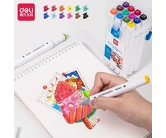 Žymekliai piešimui Deli Sketch vandens pagrindu, 12 spalvų