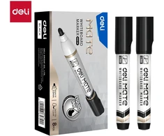 Žymeklis baltai lenta Deli Mate EU05,1,8 mm apvalus galiukas, juodos spalvos
