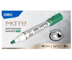 Žymeklis baltai lentai Deli Mate EU052, apvalus galiukas 1,8 mm, žalios spalvos