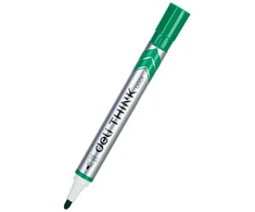 Žymeklis baltai lentai Deli U00150 žalias, apvalus galiukas, 2mm