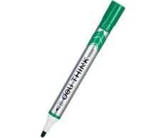 Žymeklis baltai lentai Deli U00150 žalias, apvalus galiukas, 2mm