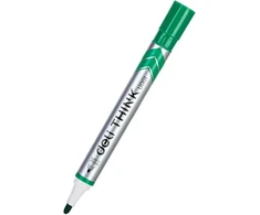 Žymeklis baltai lentai Deli U00150 žalias, apvalus galiukas, 2mm