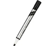 Žymeklis baltai lentai Deli U00220, juodas, kirstas galiukas 2-5 mm