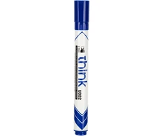 Žymeklis baltai lentai Deli U00220 mėlynos spalvos, kirstu galiuku 2-5 mm
