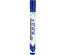 Žymeklis baltai lentai Deli U00220 mėlynos spalvos, kirstu galiuku 2-5 mm