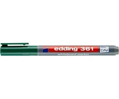 Žymeklis baltai lentai Edding 361, apvaliu galiuku, 1mm, žalios spalvos