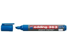 Žymeklis baltai lentai Edding 363, kirstu galiuku, 1-5mm, mėlynos spalvos