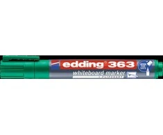 Žymeklis baltai lentai Edding 363, kirstu galiuku, 1-5mm, žalios spalvos