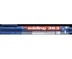Žymeklis baltai lentai Edding 363, kirstu galiuku, 1-5mm, mėlynos spalvos