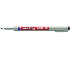 Žymeklis Edding 152M, skirtas plėvelėms,juodos spalvos, 1mm