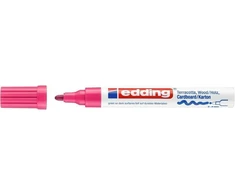 *Žymeklis Edding 4000 lako pagrindu, apvaliu galiuku, 2-4mm, skirtas dekoravimui, matinės rožinės spalvos
