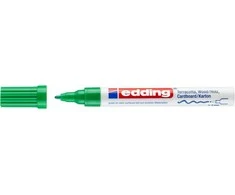 Žymeklis Edding 4040 lako pagrindu, apvaliu galiuku, 1-2mm, dekoravimui, matinės žalios spalvos