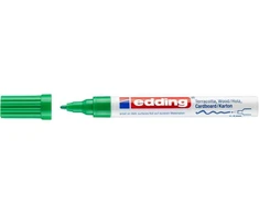 *Žymeklis Edding 4040 lako pagrindu, apvaliu galiuku, 1-2mm, dekoravimui, matinės žalios spalvos