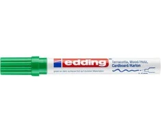 *Žymeklis Edding 4040 lako pagrindu, apvaliu galiuku, 1-2mm, dekoravimui, matinės žalios spalvos