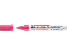 *Žymeklis Edding 4040 lako pagrindu, apvaliu galiuku, 1-2mm, skirtas dekoravimui, matinės rožinės spalvos